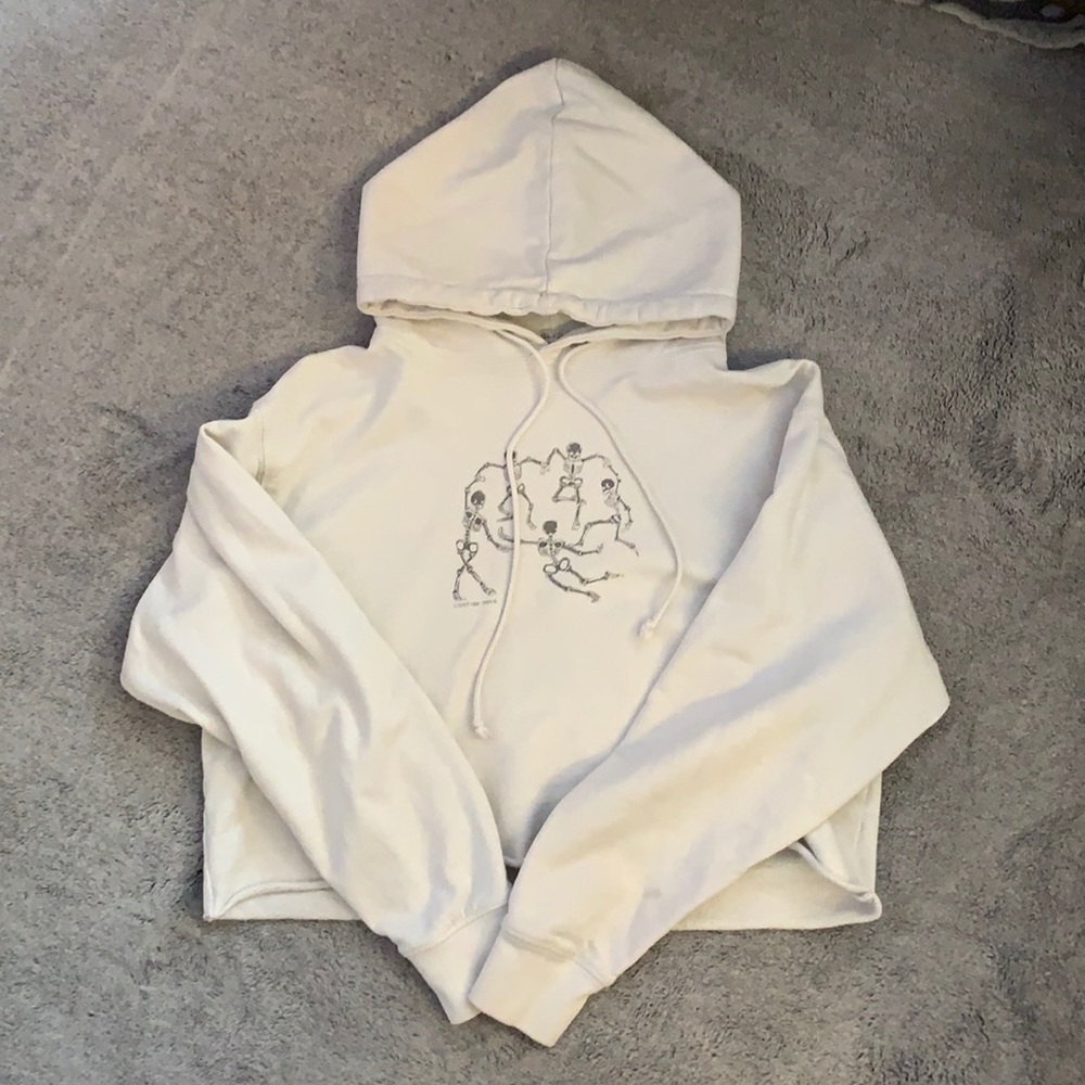 John Galt cropped hoodie